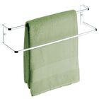 Toalheiro De Parede Duplo 45cm Porta Toalha De Banho - Cromado