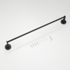 Toalheiro de Parede Preto Fosco Suporte Pendurar Toalha AÇO I