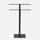 Toalheiro De Piso Em Inox (bellini Preto Fosco)