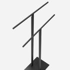 Toalheiro De Piso Em Inox (bellini Preto Fosco)