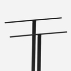 Toalheiro De Piso Em Inox (bellini Preto Fosco)