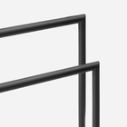 Toalheiro De Piso Em Inox Com Base De Mármore (rizzi Preto Fo