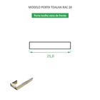 Toalheiro De Rosto Quadrado Inox Cromado