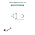 Toalheiro De Rosto Redondo Inox Cromado