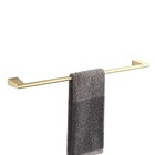 Toalheiro Dourado Escovado Banheiro Suporte Toalha Metal