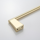 Toalheiro Dourado Escovado Banheiro Suporte Toalha Metal