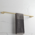 Toalheiro Dourado Escovado Banheiro Suporte Toalha Metal