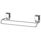 Toalheiro Duplo 45 Cm Em Aço Inox Fixação Por Ventosa