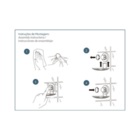 Toalheiro Duplo 45cm C/ Ventosa Future