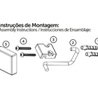 Toalheiro Duplo 45cm Future - Inox/cromado