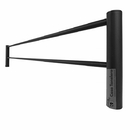 Toalheiro Duplo 60cm Ball Inox Preto Fosco