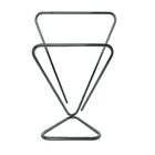 Toalheiro Duplo De Bancada Banheiro Preto Inox Porta Toalha