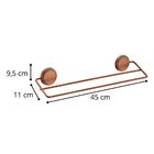 Toalheiro Duplo De Parede Para Banheiro Fixação Por Adesivo 4