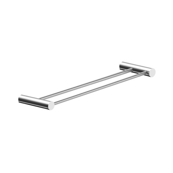 Toalheiro Duplo Para Banheiro Alto Brilho Orion Grego Metal 4