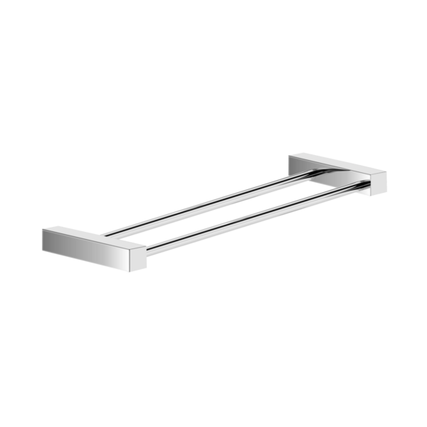 Toalheiro Duplo Para Banheiro Alto Brilho Troia Grego Metal 3