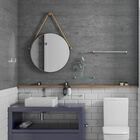 Toalheiro Duplo Para Banheiro Alto Brilho Troia Grego Metal 6