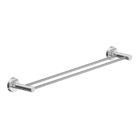 Toalheiro Duplo Para Banheiro Escovado Atenas Grego Metal 75cm