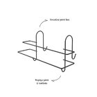 Toalheiro Duplo Para Box De Banheiro - Stolf