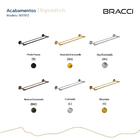 Toalheiro Duplo St. Claire Bronze Escovado