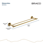 Toalheiro Duplo St. Claire Dourado