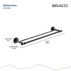 Toalheiro Duplo St. Claire Preto