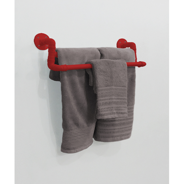 Toalheiro Duplo Suporte Porta Toalhas De Parede Acessório Ban