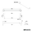 Toalheiro Duplo Vercci Aço Escovado