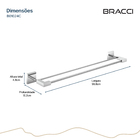 Toalheiro Duplo Vercci Cromado