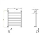 Toalheiro Elétrico Luxo 220v Aquece Metais Inox