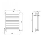 Toalheiro Elétrico Luxo Clean 127v Aquece Metais Preto