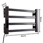 Toalheiro Elétrico Térmico Aquecido 30x 45 - Preto - 220v