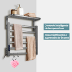Toalheiro Elétrico Térmico Aquecido 45x 50 Cinza 110v