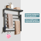 Toalheiro Elétrico Térmico Aquecido 45x 50 Preto 220v