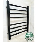 Toalheiro Elétrico Térmico Inox 304 Preto Fosco Timer Digital