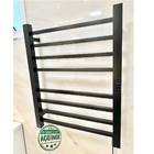 Toalheiro Elétrico Térmico Inox 304 Preto Fosco Timer Digital