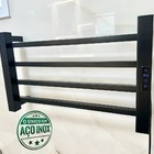 Toalheiro Elétrico Térmico Inox 304 Preto Fosco Timer Digital