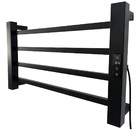 Toalheiro Elétrico Térmico Inox 304 Preto Fosco Timer Digital