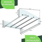 Toalheiro Hotel De Parede Porta Toalha Banho Branco U.tallin