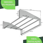 Toalheiro Hotel De Parede Porta Toalha Banho Inox U.tallin