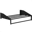 Toalheiro Hotel De Parede Porta Toalha Banho Preto U.tallin