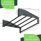 Toalheiro Hotel De Parede Porta Toalha Banho Preto U.tallin