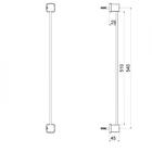 Toalheiro Linear Longo Block C38 Cv Meber