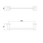 Toalheiro Linear Simples Athena C34 Meber