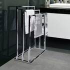 Toalheiro Metal Porta Toalha Banheiro Barra Tripla Kuno Croma