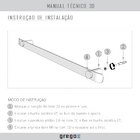 Toalheiro Para Banheiro Alto Brilho Patmos Grego Metal 55cm