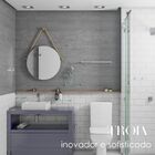 Toalheiro Para Banheiro Alto Brilho Troia Grego Metal 50cm