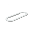 Toalheiro Para Banheiro Branco Fosco Agata Grego Metal 35cm