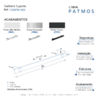 Toalheiro Para Banheiro Escovado Patmos Grego Metal 55cm