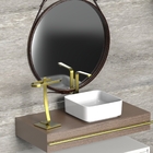 Toalheiro Para Banheiro Porta Toalha Lavabo Bancada Dourado