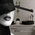 Toalheiro Para Banheiro Preto Fosco Patmos Grego Metal 55cm